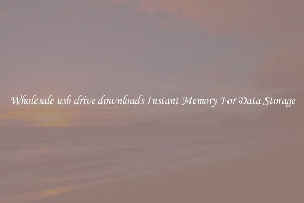Wholesale usb drive downloads Instant Memory For Data Storage