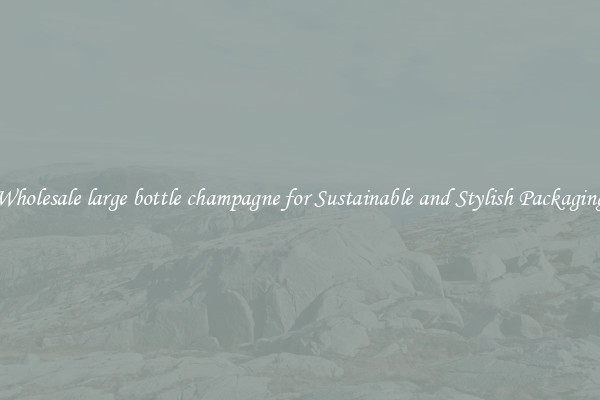 Wholesale large bottle champagne for Sustainable and Stylish Packaging