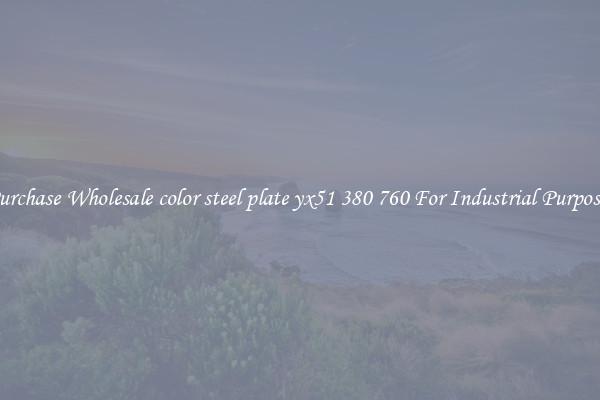 Purchase Wholesale color steel plate yx51 380 760 For Industrial Purposes