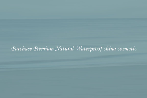 Purchase Premium Natural Waterproof china cosmetic
