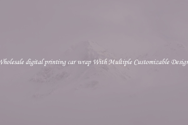 Wholesale digital printing car wrap With Multiple Customizable Designs