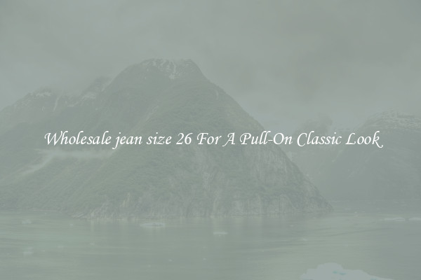 Wholesale jean size 26 For A Pull-On Classic Look