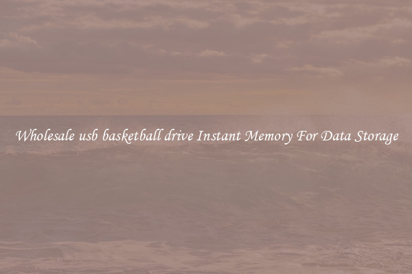 Wholesale usb basketball drive Instant Memory For Data Storage