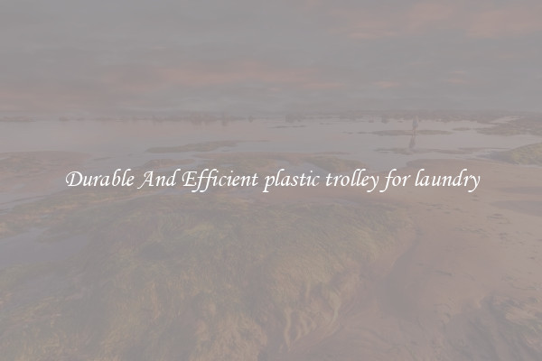 Durable And Efficient plastic trolley for laundry