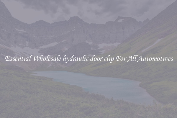 Essential Wholesale hydraulic door clip For All Automotives
