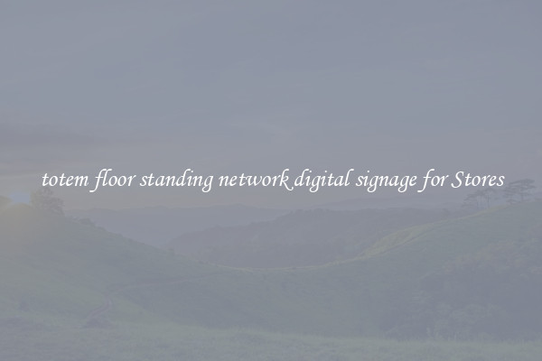 totem floor standing network digital signage for Stores