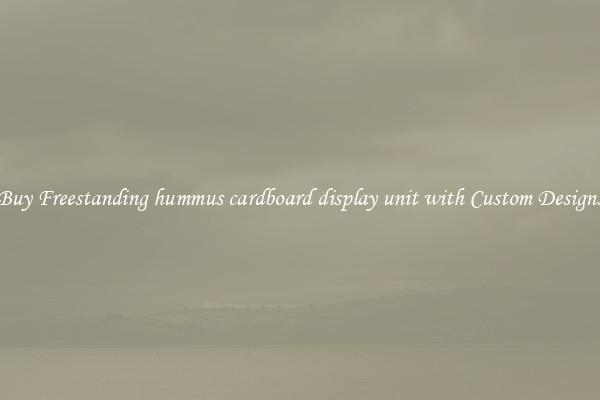 Buy Freestanding hummus cardboard display unit with Custom Designs