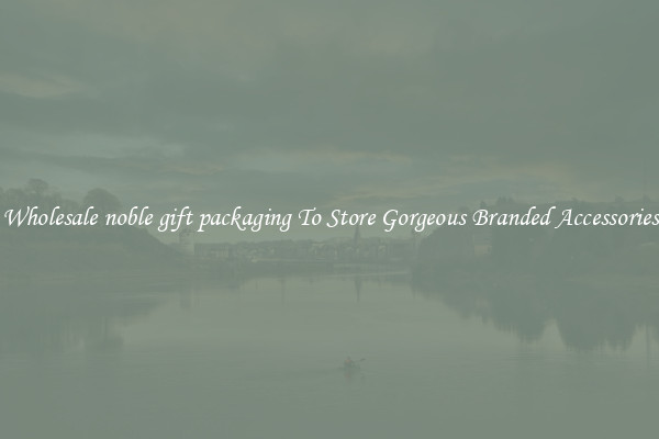 Wholesale noble gift packaging To Store Gorgeous Branded Accessories