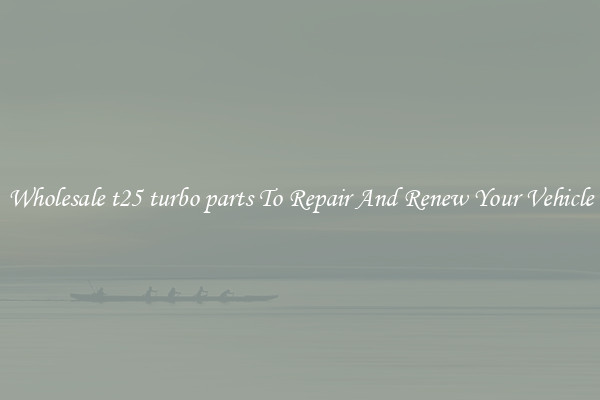 Wholesale t25 turbo parts To Repair And Renew Your Vehicle